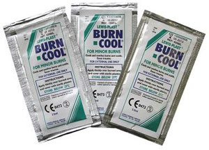 Burn-Cool burn relief gel sachets