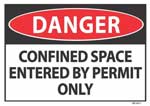 confined spaces danger sign