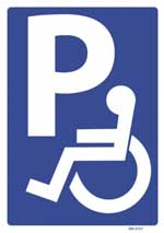 Disabled Persons Parking sign