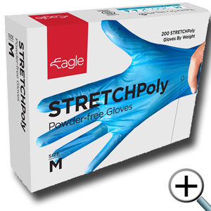 Disposable Eagle StretchPoly® Polyethylene gloves – Box 200