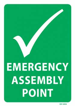Emergency Assembly Point PVC sign