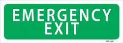 Emergency Exit - PVC sign 