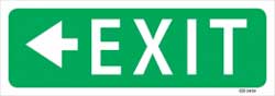 EXIT  Sign with Arrow (Pointing Left) 