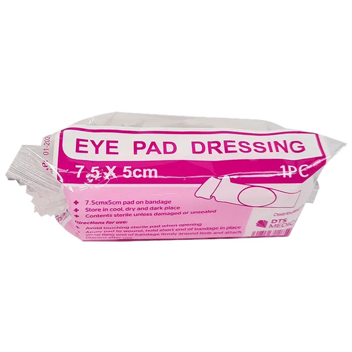 Eye Pad First Aid Wound Dressing pad on bandage