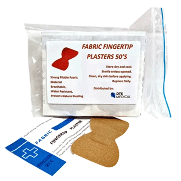 Fabric finger tip plaster