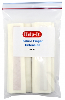 Fabric finger extension plasters