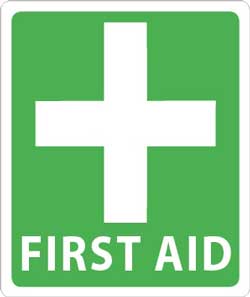 First Aid PVC sign