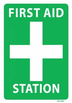 First Aid Station PVC Sign