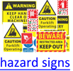 hazard signs