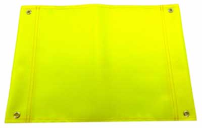 Hi-Vis lime-yellow rectangular flag