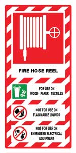 Fire Hose Reel PVC sign