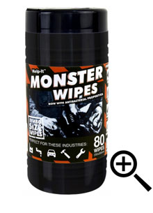 Help-It 'MONSTER' wipes - Tub of 80