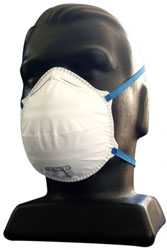 Disposable molded face mask