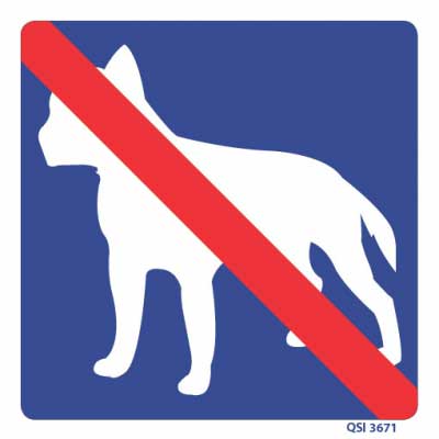 No Dogs sign