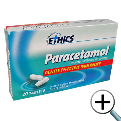 Paracetamol Tablets 500 mg 20 pack