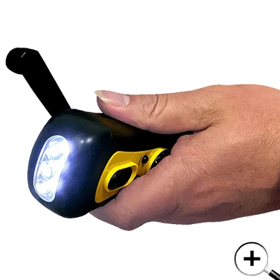 Torch, FM radio and siren alarm