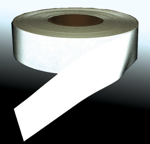 Silver Reflective Sew on Tape 50mm