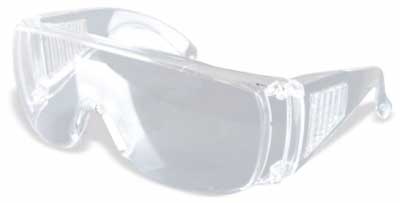 Safety over glasses - clear lenses