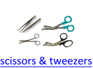 scissors & tweezers