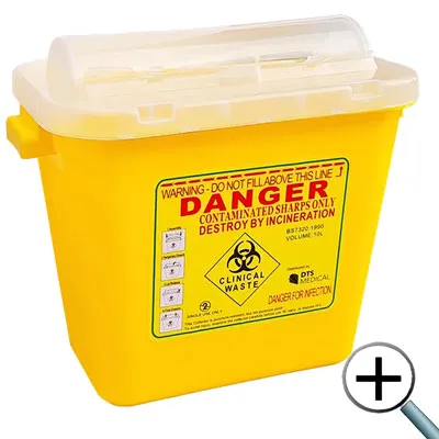 Sharps and Bio Hazard Waste container 10L