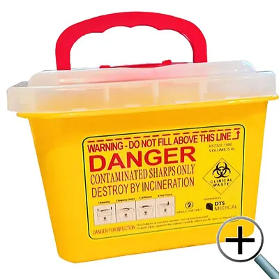 Sharps and Bio Hazard Waste container 5L