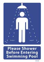Please Shower before Entering Swimming Pool