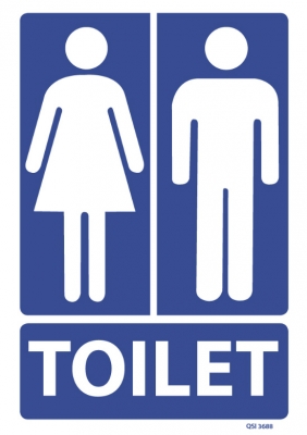 Woman/Man Toilets sign