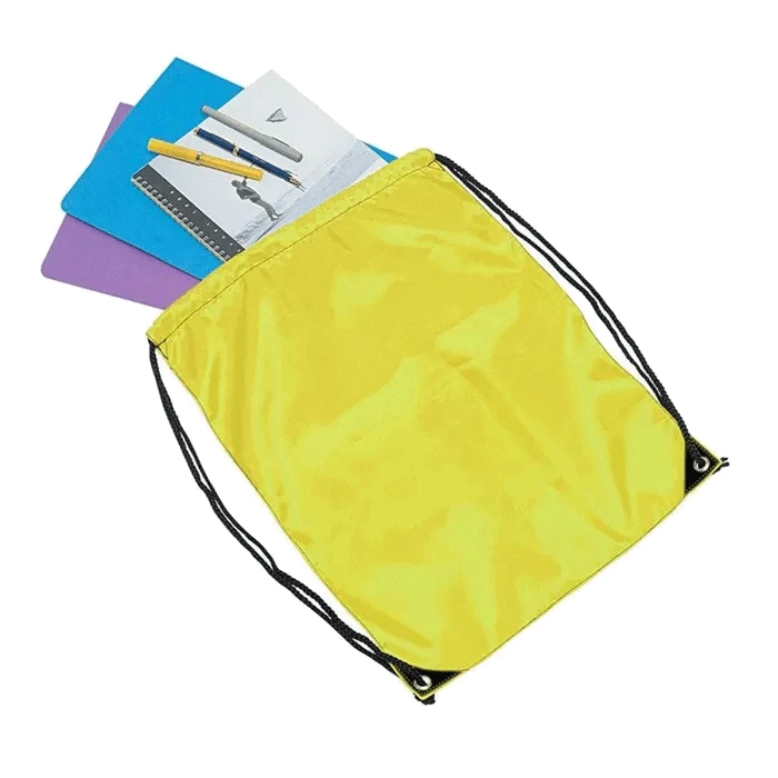 Yellow Drawstring Bag